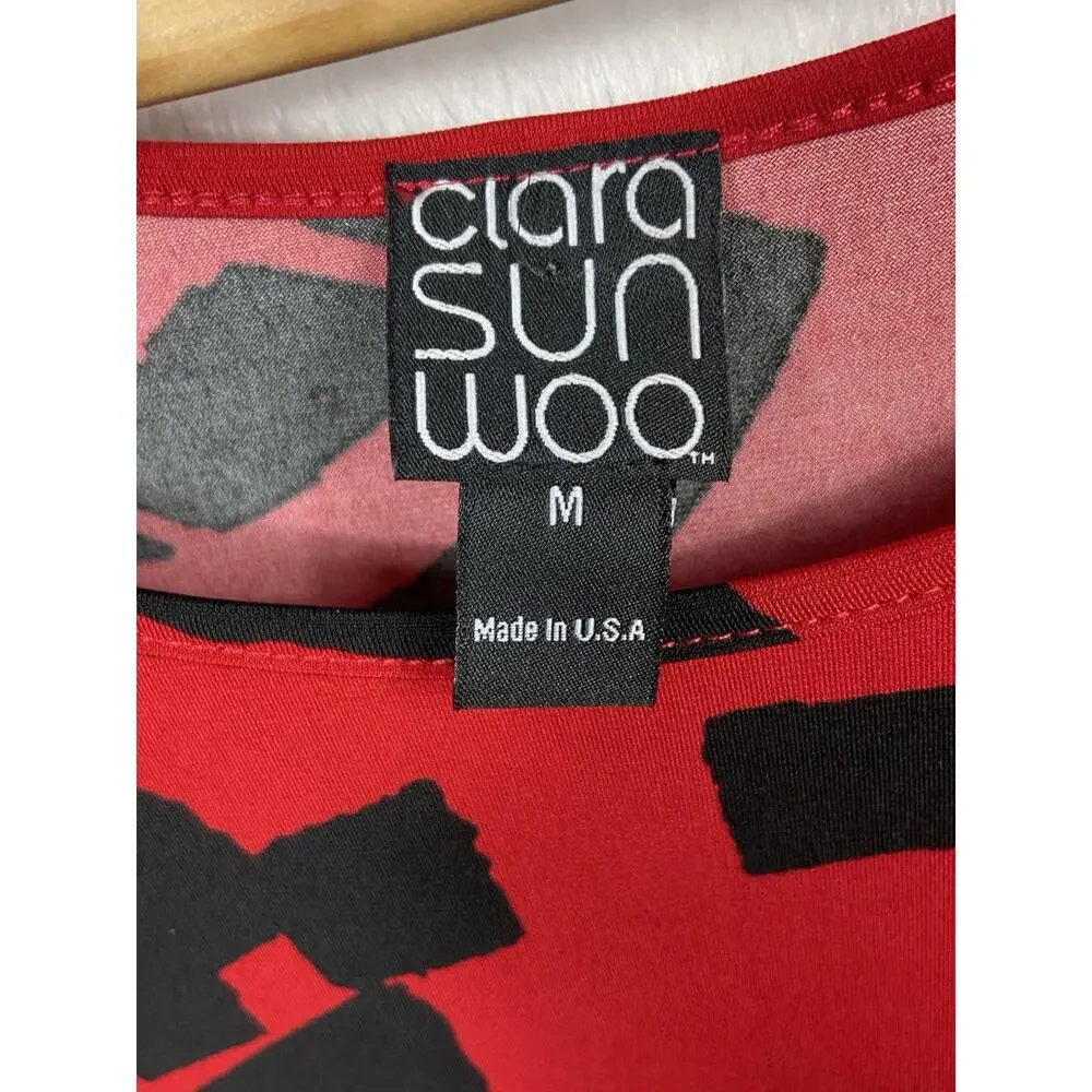 Clara Sun Woo Tunic Top Women’s Assymetrical Hem M